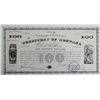 Image 1 : 1872 Montana Territory $100 Territorial warrant