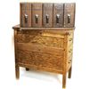 Image 1 : Oak Macey single section 5 drawer file, top