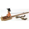 Image 1 : Collection of 2 includes folk art wood dancing