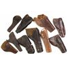 Image 1 : Collection of 10 misc. unmarked holsters.