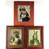 Image 1 : Collection of 3 vintage colored prints includes