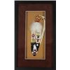 Image 1 : Hand painted Sioux rawhide feather, gallery