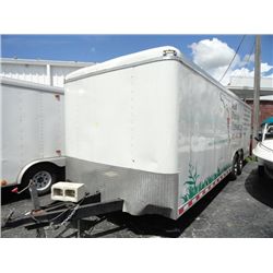 2010 Pace 8' W x 7' T x 25' L T/A Enclosed Trailer w/Ramp & Side Door