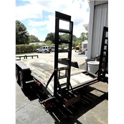 2008 Loudo T/A 7' x 22' Dovetailed Equipment Trlr. W/Ramps - Vin #83848 (Not Titled)