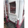 Image 2 : Modu Built 5' W x 8" L x 8" T A/C Service Window Booth w/Rolling Forklift & Slot Frame - Pre Wired w