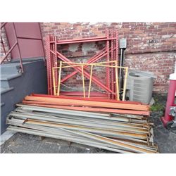 9 Pallet Rack Sections (10 Uprights & Crossbeams) - 9 Times the Money