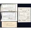 Image 1 : Treasury Office 1780-1790 Quartet of Colonial Fiscal Items.