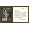 Image 1 : Charles Lindbergh Autograph on Letter and Black & White Photo.
