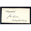 Image 1 : Andrew Mellon Signature on Small Card.