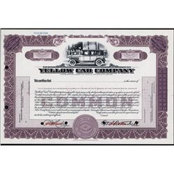 Yellow Cab Company Specimen Bond.