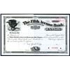 Image 1 : Fifth Avenue Bank of New York, 19xx (ca. 1900-1910) Specimen Stock.