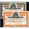 Image 1 : Banco Mercantil 1909 Specimen Bond Pair.