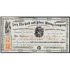 Image 1 : Lury Ella Gold and Silver Mining Co., Nevada Territory Stock Certificate.