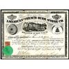 Image 1 : American and French Burr Stone Co., 1869 Stock Certificate.