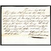 Image 1 : Whale Ship "Brunswick" and "Envoy", 1836 Issued Holographic Stock Certificate.