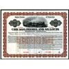 Image 1 : Chicago, Peoria and St.Louis Railroad Co. 1913 Specimen Bond.