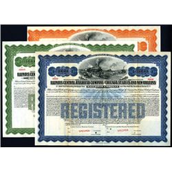 Railroad Specimen Bond Trio from Louisiana, TN, KY & MS.