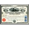 Image 1 : Schenectady and Susquehanna Rail Road Company, 1872 Issued Stock Certificate.