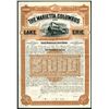 Image 1 : Marietta, Columbus and Lake Erie Railroad Company, 1887 Specimen Bond.