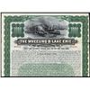 Image 1 : Wheeling & Lake Erie Railroad Company Specimen Bond.