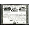 Image 1 : Philadelphia & Trenton Rail Road Company, ca. 1836 Proof Stock Certificate.