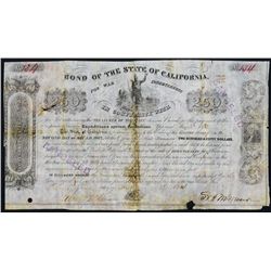 California State Bond, 1854 Issue, Expeditions Against the Indians, For War Indebtedness.