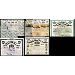 San Francisco City Stock, 1851 - 1871 Gold Rush Era Issued Bond Assortment.