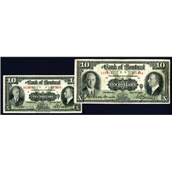 Bank of Montreal Pair of Issued Notes