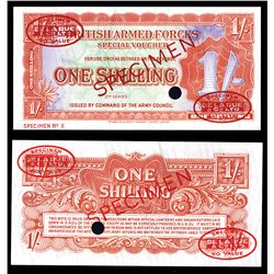 British Armed Forces,  Special Vouchers, 1948 ND Second Issue Specimen.
