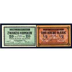 Germany, State Bank Currency Note Pair