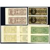 Image 1 : Bank of Greece, 1944 Inflation Issue Specimen Lot of 5 Uncut Pairs.