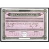 Image 1 : Il Banco Di Napoli, ca.1860-70's Specimen Letter of Credit Fiscal Item.