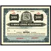 Image 1 : Bono De Caja. El Banco Espanol Refaccionario ND ca.1900-1909 Specimen Circulating Bond.