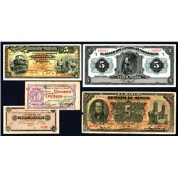 Mexico, Various  Issues and Local Notes Lot of 5