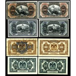 State Credit Notes, 1918, Quartet of US Printed Notes