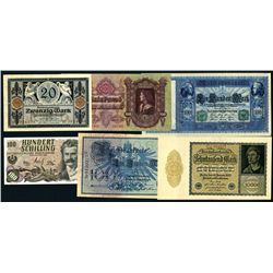 Austria, Germany, and Hungary Lot of 6