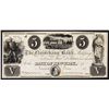 Image 1 : Quinebaug Bank, 1830-40 Proof Unlisted Obsolete Proof Banknote.