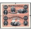 Image 1 : Bank of the State of Indiana Uncut Proprietary Sheet of 2 Proofs.