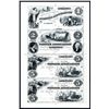 Image 1 : Pioneer Association Uncut Sheet of 4 Proprietary Proofs.