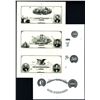 Image 1 : Kansas Valley Bank, Two Uncut Sheets of Progress Proofs of 3 - Proprietary Proofs.