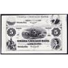 Image 1 : Omaha and Chicago Bank Obsolete Proprietary Proof.