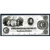 Image 1 : Freehold  Banking Co. ca.1850's Proof Obsolete Banknote.