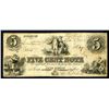 Image 1 : NY. Five Cent Note, Welch 1855 Issued Obsolete Scrip Note.