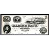 Image 1 : NY. Marine Bank, $1, 18xx (ca. 1850's) Proof Obsolete Banknote.