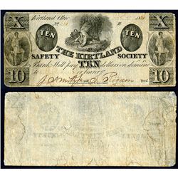 Kirtland Safety Society Bank, 1837, Obsolete Banknote with Joseph Smith Signature.