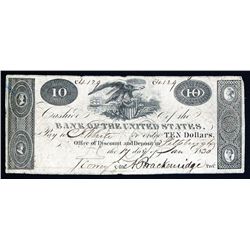 Bank of the United States, 1830 Pittsburgh Branch Obsolete.