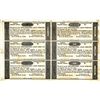 Image 1 : Philadelphia Loan Company, Financial Panic of 1837 Uncut Proof Sheet of 6 Notes by UBS&H.