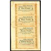 Image 1 : W. C. Cozzens & Co. Uncut Sheet of 5cts-7cts-9cts-10cts Scrip Notes.