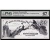 Image 1 : Bank of Black River $50 Proprietary Proof.