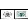 Image 1 : U.S. Fractional Currency, First Issue, 10 Cents. Uniface Specimen, face and back. Fr.# 1243WF and WB